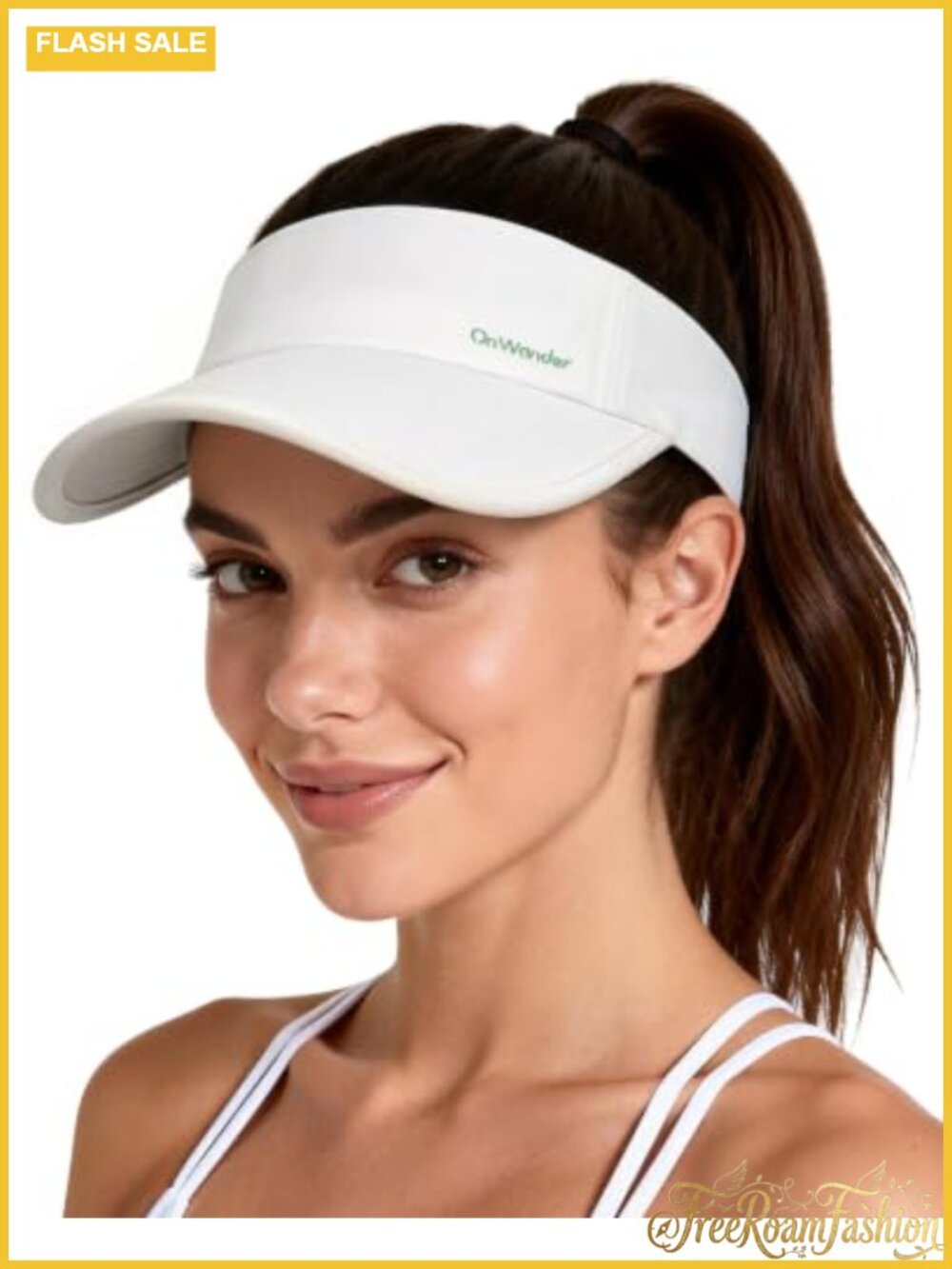 Wide Brim Quick Dry Adjustable Sun Visor Hat UPF 80+ Golf Tennis